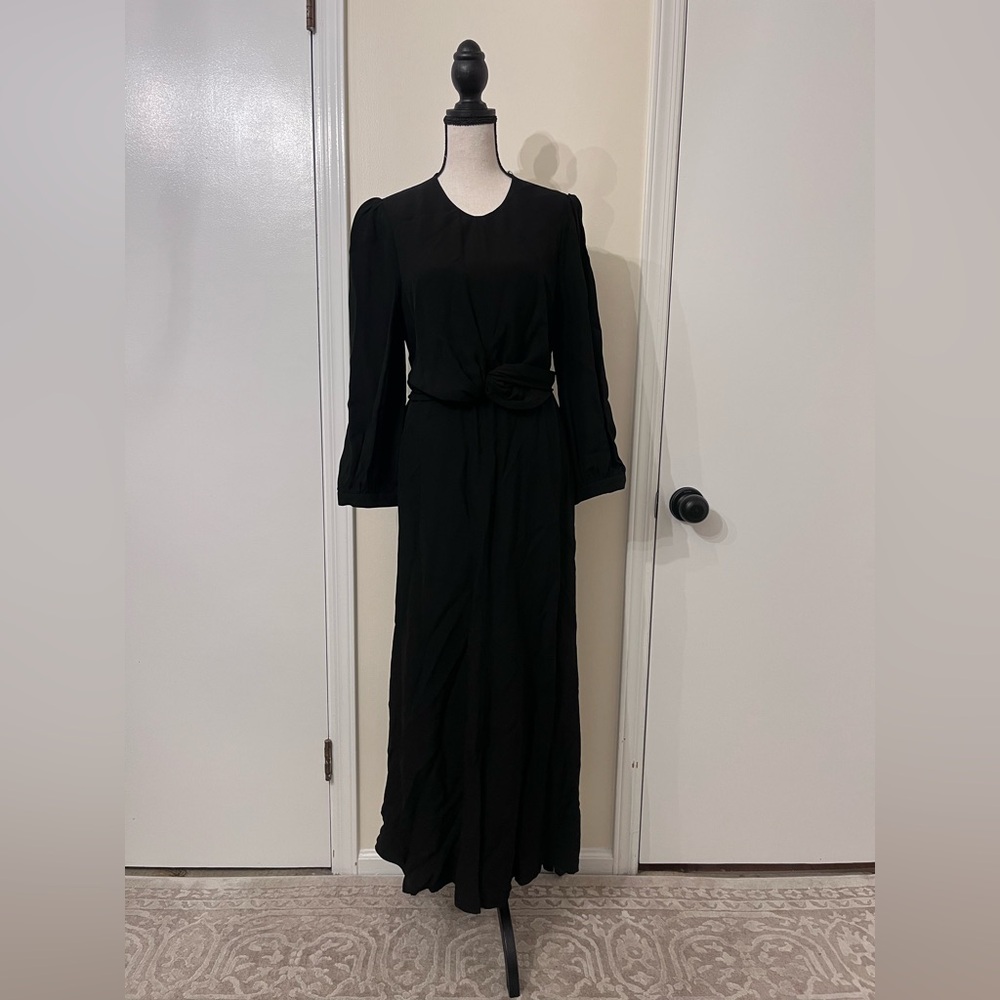 Zimmerman Black Midi tie dress